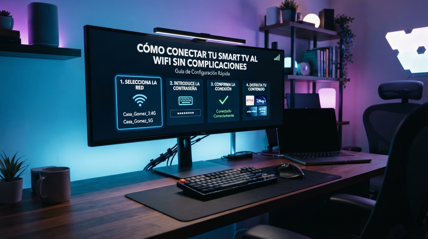 Imagen ilustrativa sobre Cómo Conectar tu Smart TV al WiFi sin Complicaciones