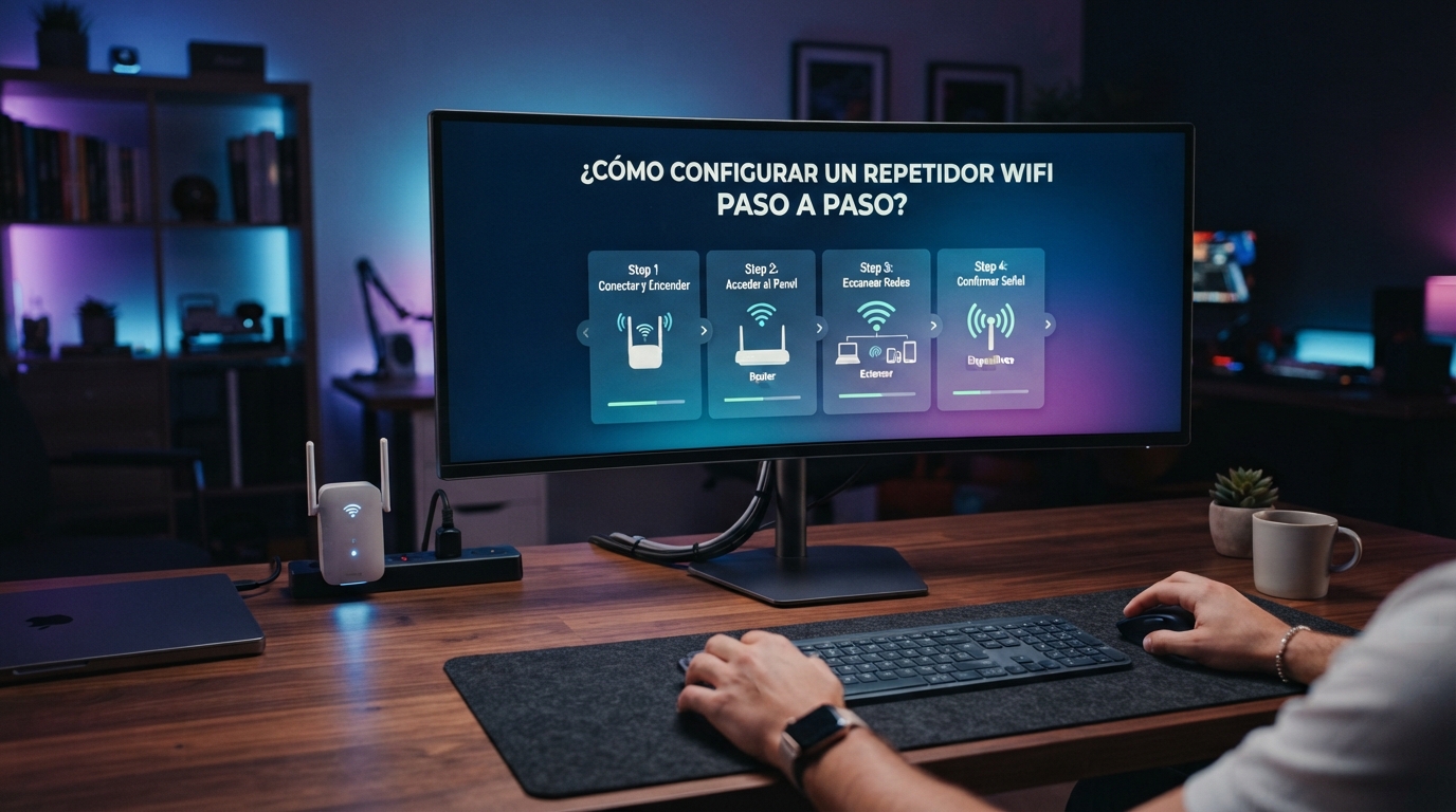 Imagen ilustrativa sobre Cómo Configurar un Repetidor WiFi Paso a Paso