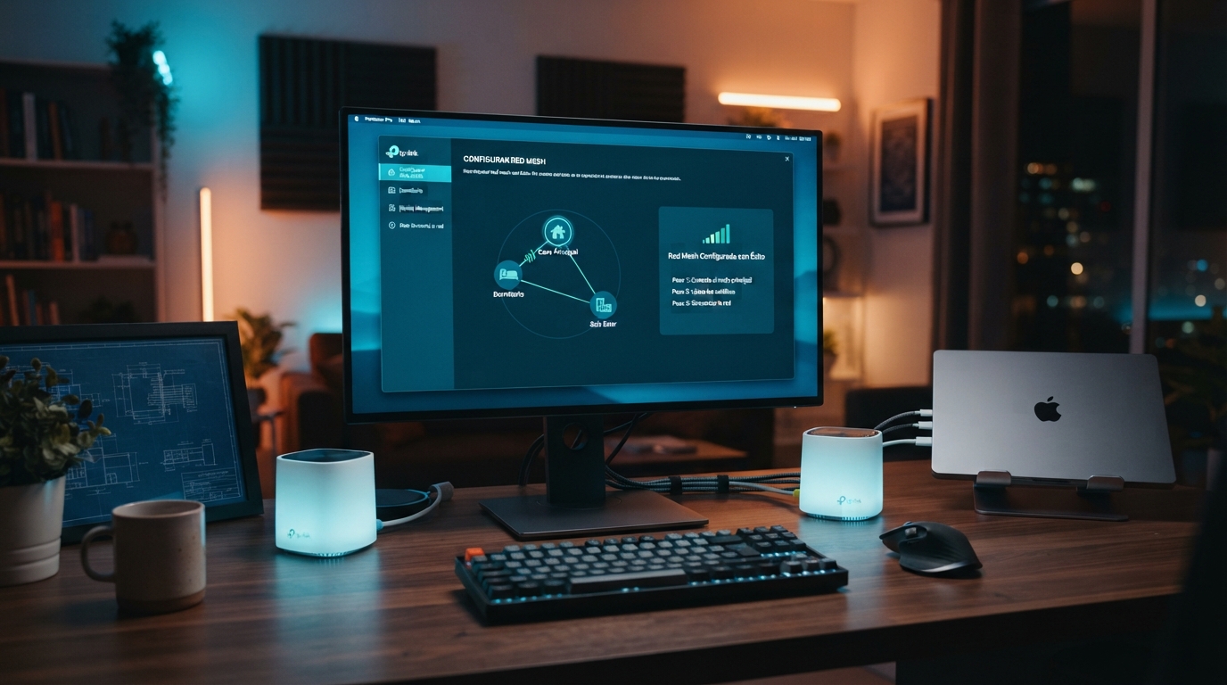 Imagen ilustrativa sobre Cómo Configurar una Red WiFi Mesh en tu Hogar