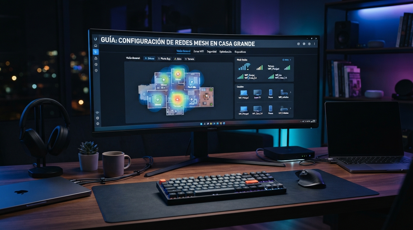 Imagen ilustrativa sobre Guía para Configurar Varias Redes WiFi en una Casa Grande