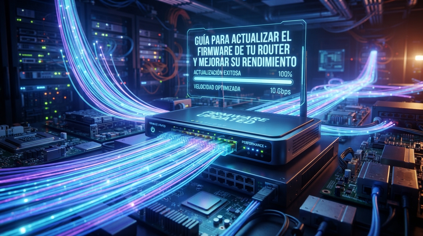 Imagen ilustrativa sobre Guía para Actualizar el Firmware de tu Router y Mejorar su Rendimiento