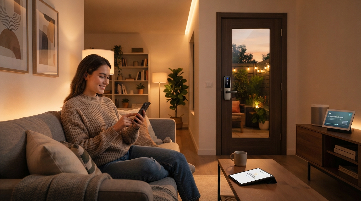 Imagen ilustrativa sobre Cómo Configurar una Cerradura Inteligente Conectada a WiFi