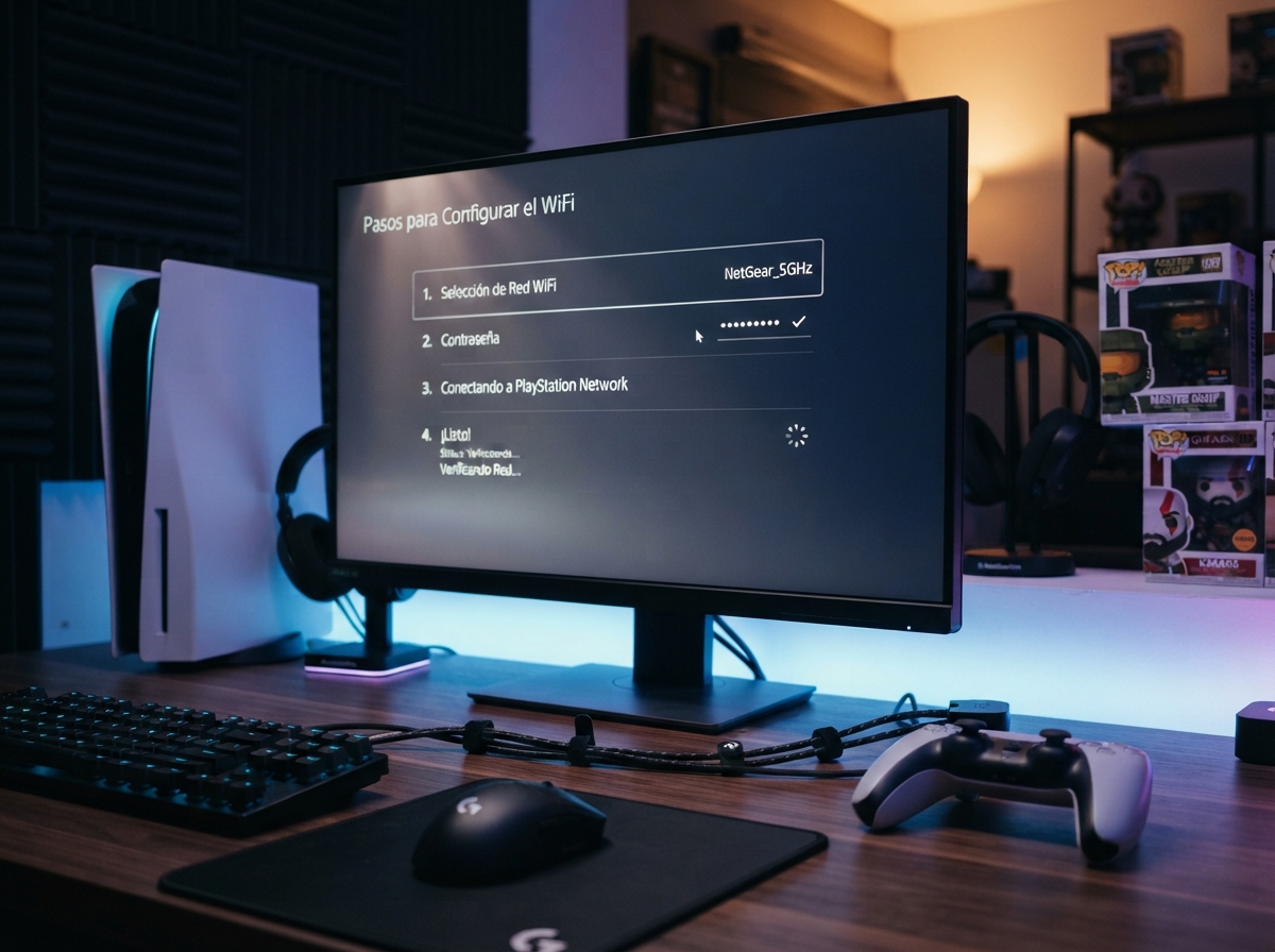 Detalles visuales de Pasos para Conectar tu Consola de Videojuegos al WiFi