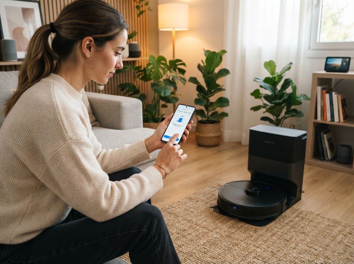 Detalles visuales de Cómo Conectar tu Robot Aspiradora a la Red WiFi de Casa